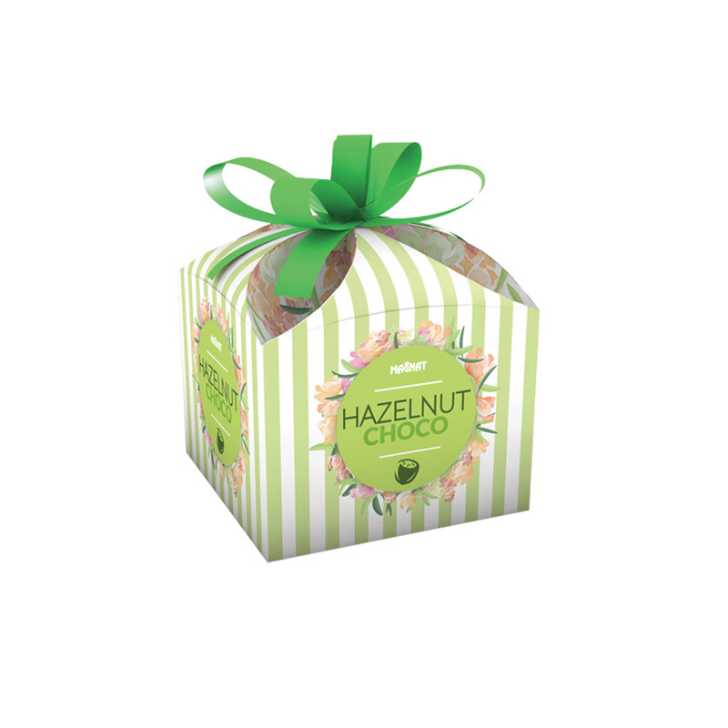 Hazelnut pralines in a small box by Magnat