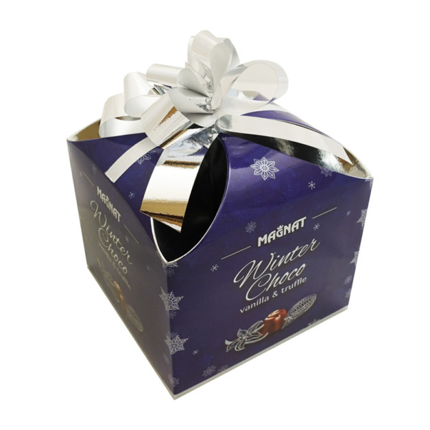A mix of christmas chocolates in a gift box